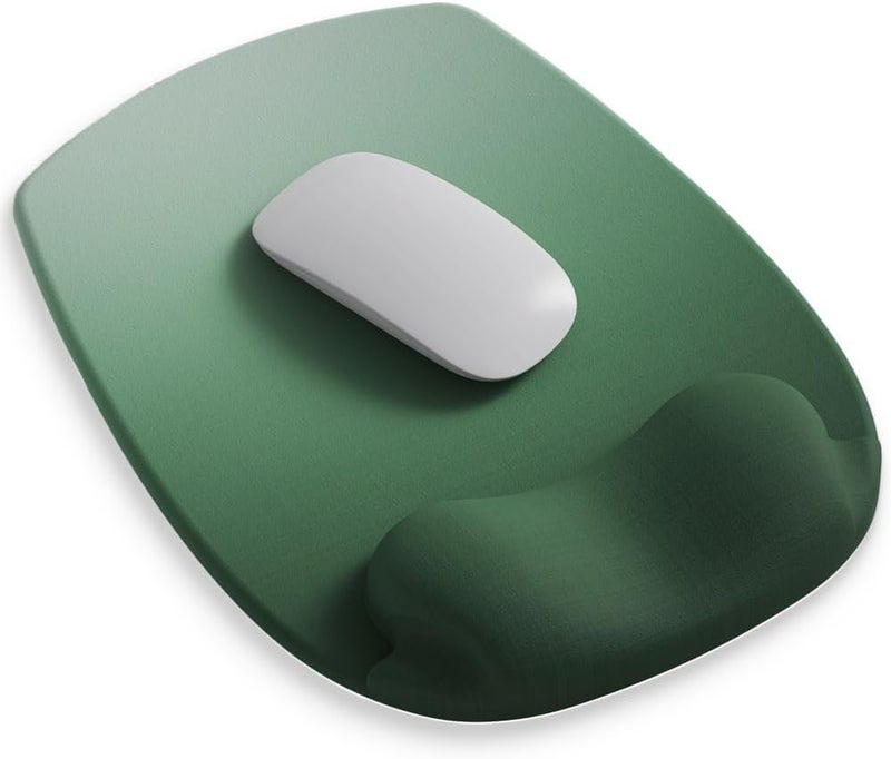 DemonChest ErgoFlow Gel Wrist Rest Mouse Pad-Ergonomic Cushion for Desk, Cute Aesthetic Computer Decor for Women,Small Mousepad Mat&Laptop Pads-Office,Home Wireless Support&Ergo Accessories (08Earthy Green) - Image 1